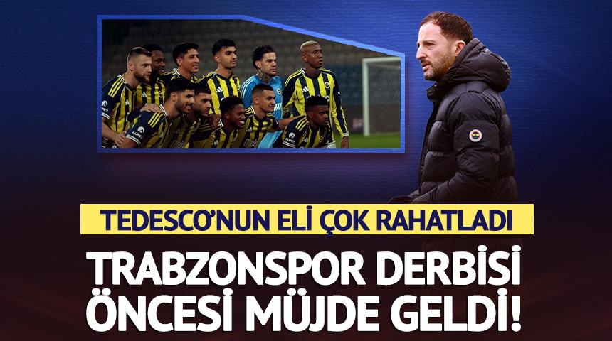 Trabzonspor derbisi &ouml;ncesi F.Bah&ccedil;e'ye m&uuml;jde! Tedesco oh &ccedil;ekti