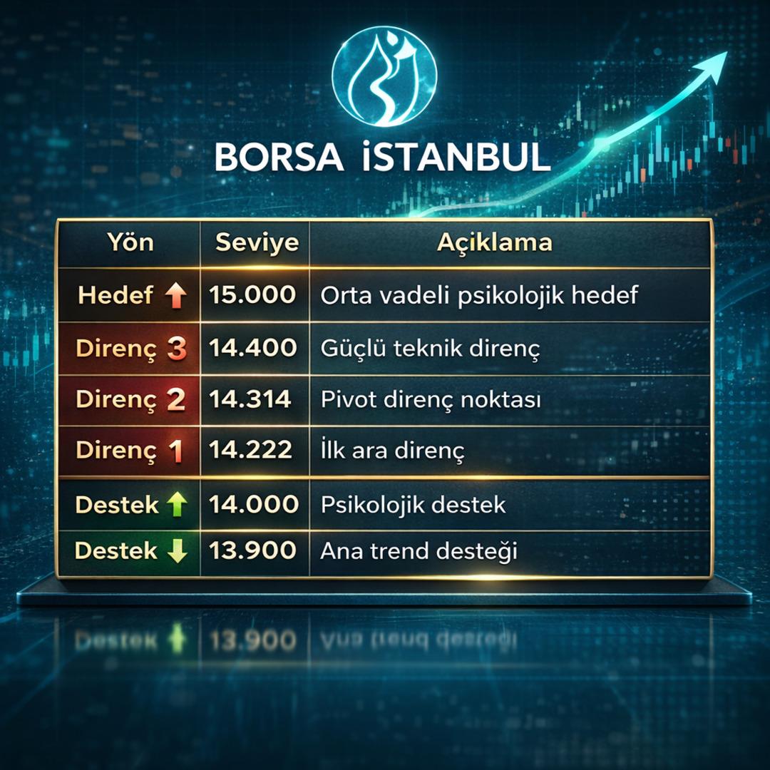 Borsa İstanbul da rota 15 bin puan: İşte aşılması gereken kritik dirençler 1