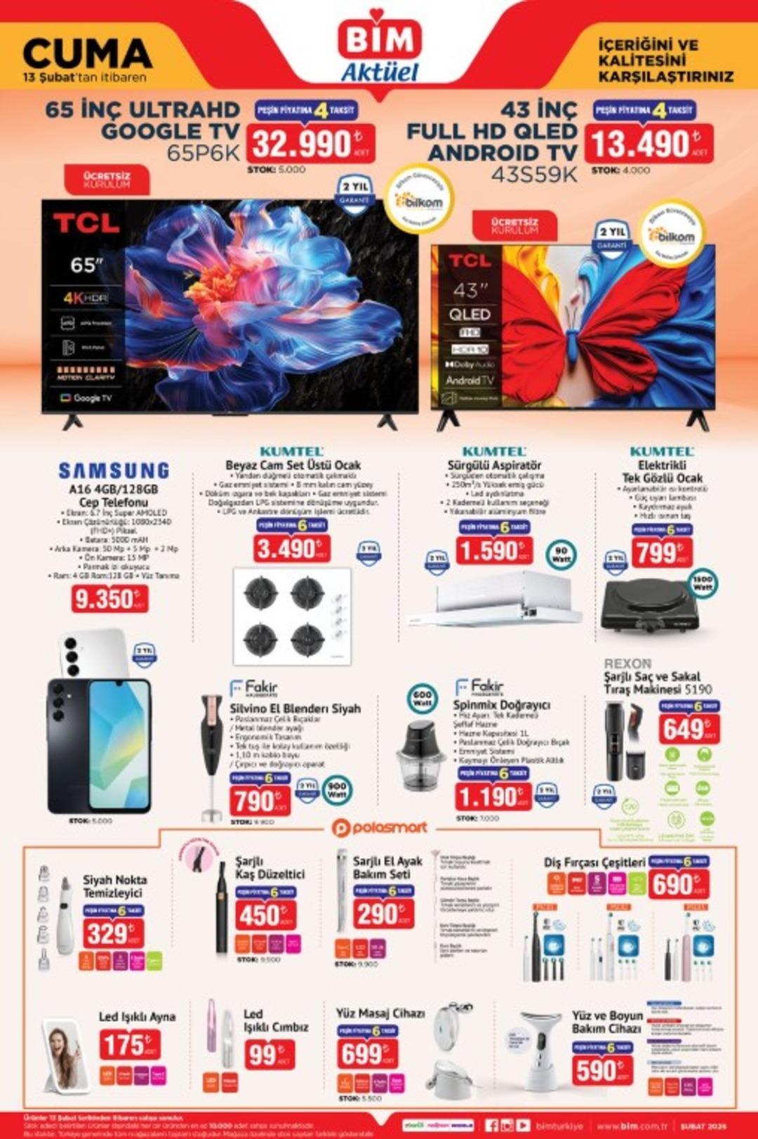 BİM e Samsung A16 cep telefonu geliyor! 13 Şubat 2026 BİM katalog yayınlandı! 1