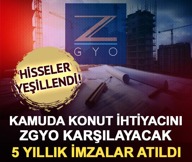 Kamuda konut ihtiyacını ZGYO karşılayacak: 5 yıllık imzalar atıldı hisseler yeşillendi!