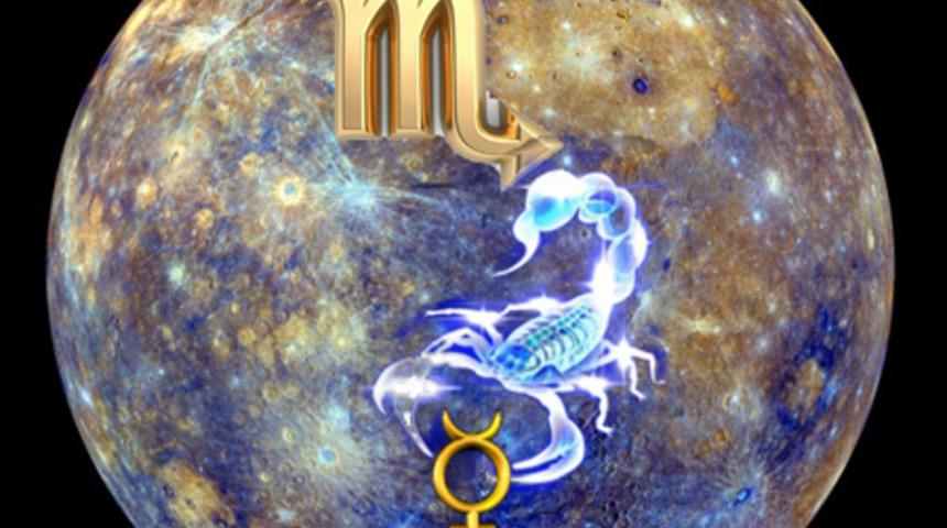 Merk&uuml;r Akrep burcunda