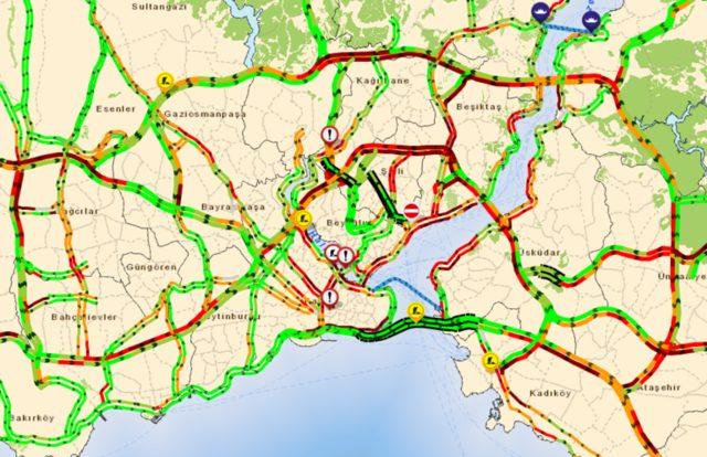 ibb trafik yogunluk haritası