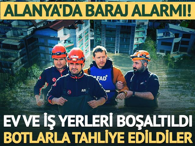 Dim Barajı alarmı!  Ev ve iş yerleri boşaltıldı