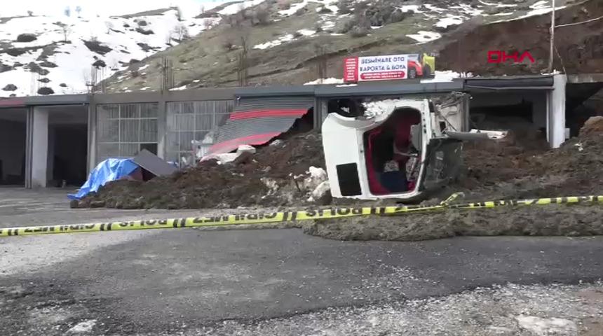 Yer: Bitlis! Toprak kaydı, erken tahliye faciayı &ouml;nledi