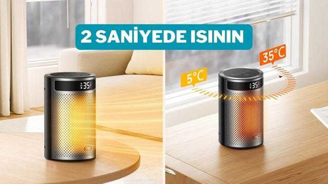Hızlı ısıtma, minumum bekleme: DREO seramik ısıtıcıda indirim başladı