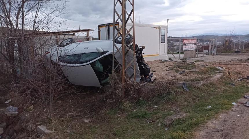 Samsun'da otomobil takla attı: 2 yaralı