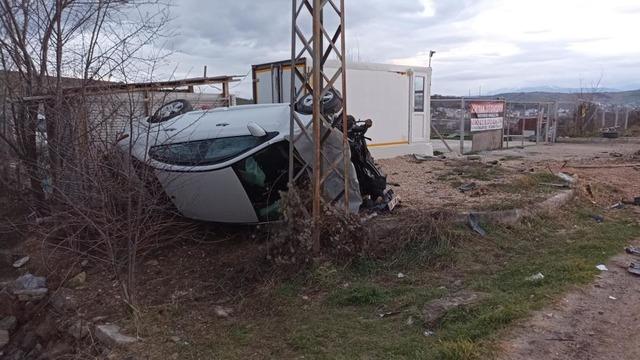 Samsun'da otomobil takla attı: 2 yaralı