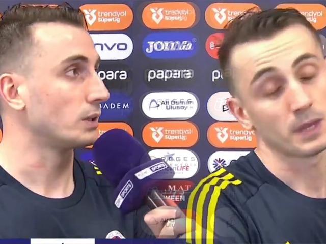 Kerem Akt&uuml;rkoğlu'nun dili s&uuml;r&ccedil;t&uuml; ma&ccedil; sonunda 'Galatasaray' dedi!