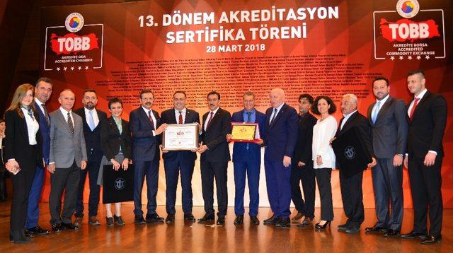 Antalya DTO ’’Akreditasyon Sertifika Belgesi’’ aldı