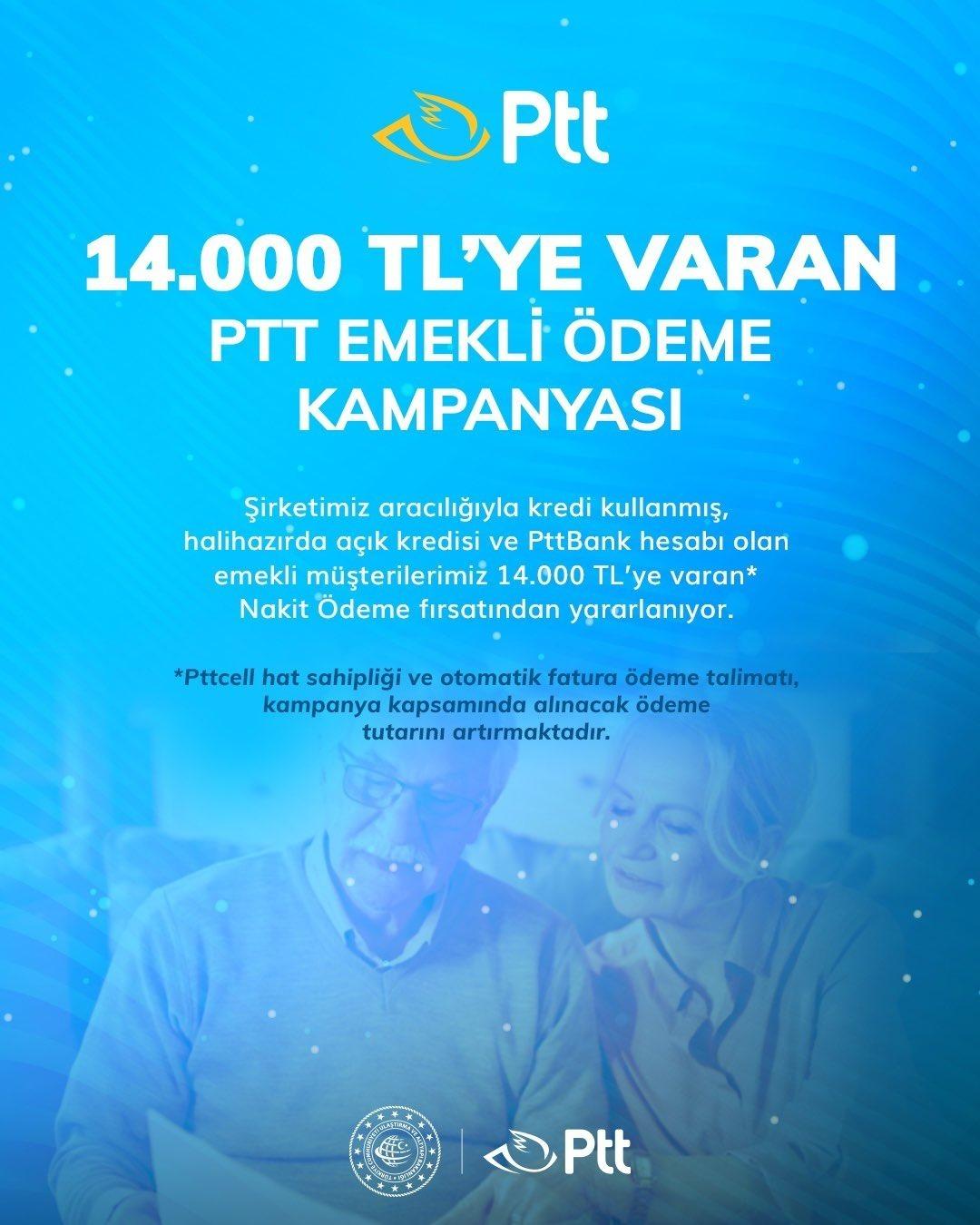 Bakan Uraloğlu duyurdu! PTT den emeklilere 14 bin liraya varan nakit desteği 2