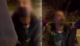 Gen&ccedil; kadını gizlice g&ouml;r&uuml;nt&uuml;lediği iddia edildi! Sinir krizi ge&ccedil;irip tekme attı