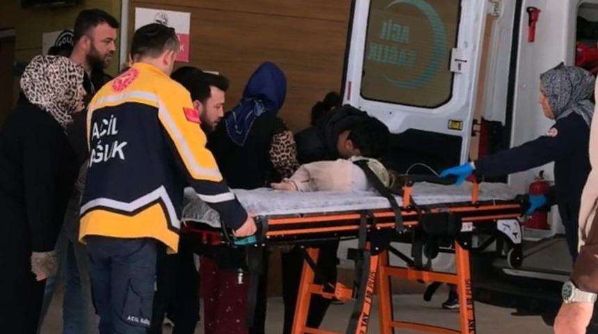 Villanın merdivenlerden d&uuml;şen 1 yaşındaki &ccedil;ocuk ağır yaralandı