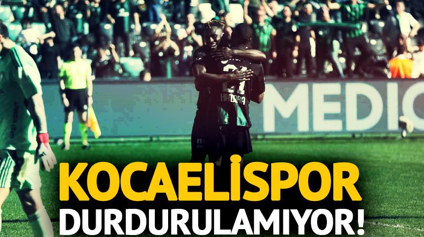 Kocaelispor'dan ligde y&uuml;kseliş son s&uuml;rat devam ediyor!