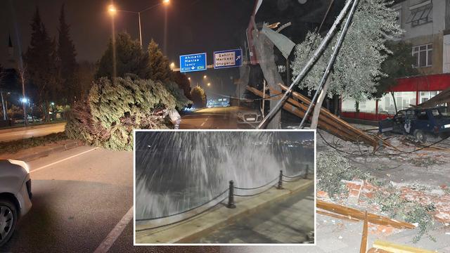 Fırtına İstanbul'u Vurdu: Çatılar Uçtu, Ağaçlar Devrildi, Dalgalar Mendirekleri Aştı