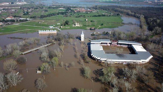 Edirne'de Tunca ve Meriç nehirlerinin debisi düşüşe geçti (2)