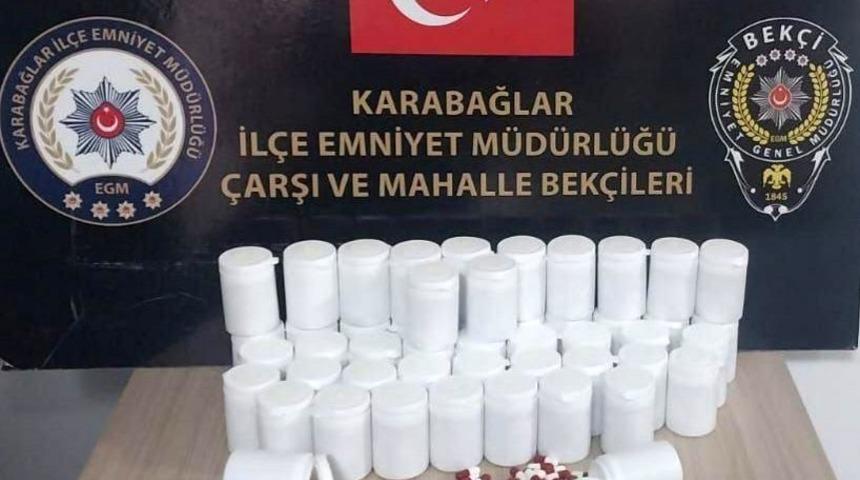 Bek&ccedil;ilerin dikkatinden ka&ccedil;madı: 2 bin 710 uyuşturucu hap ele ge&ccedil;irildi