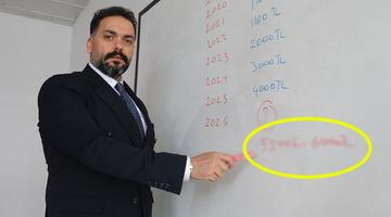 Bayram ikramiyesinde masadaki rakam belli oluyor: Tahtaya tek tek yazdı!