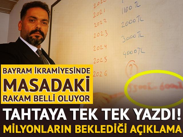 Bayram ikramiyesinde masadaki rakam belli oluyor