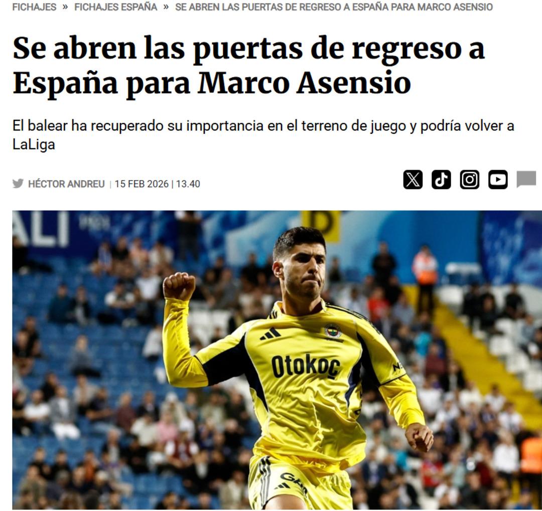 İspanyollar duyurdu! Fenerbah&ccedil;e nin kalbi i&ccedil;in geliyorlar: 15 milyon euro 1