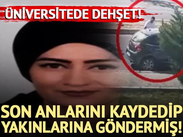 &Uuml;niversitede dehşet! Son anlarını kaydedip yakınlarına g&ouml;ndermiş