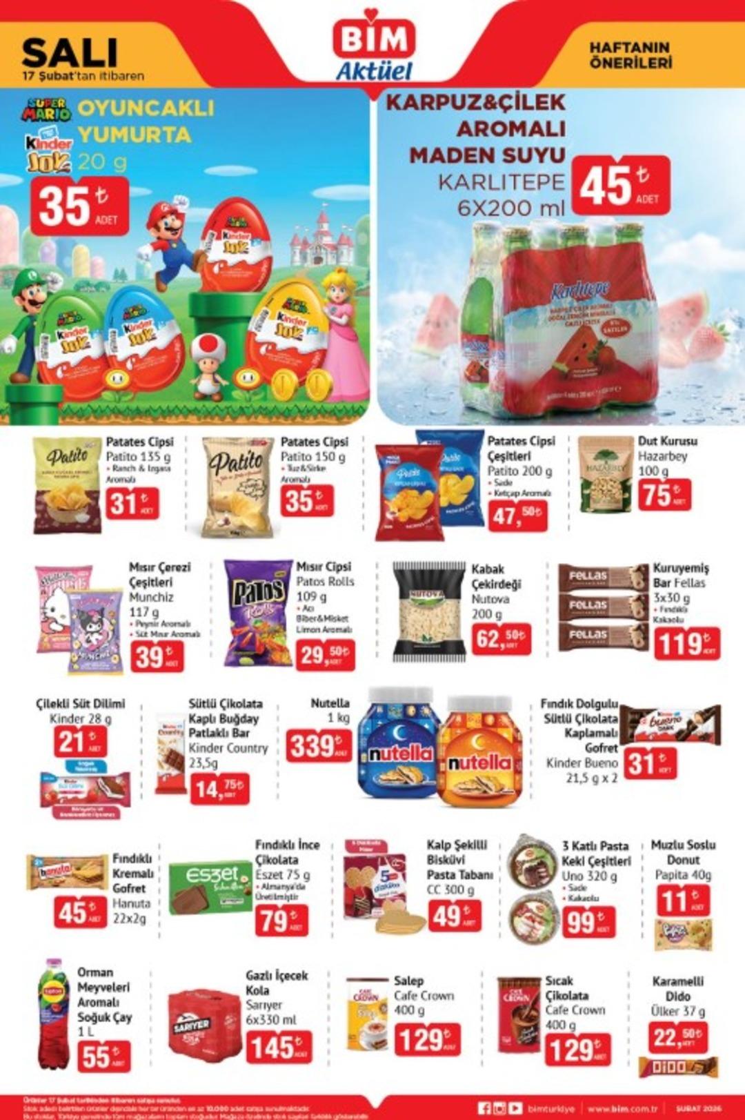 17 Şubat 2026 BİM Aktüel haftanın önerileri kataloğu yayınlandı!  1