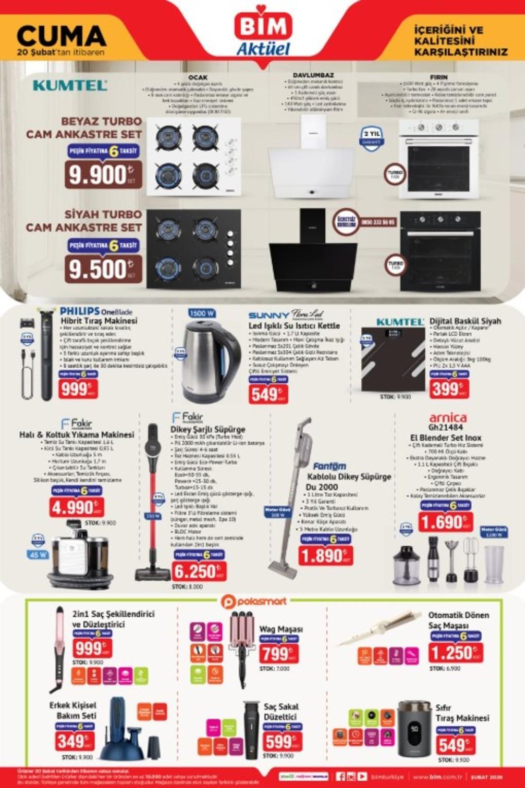 BİM e LG televizyon geliyor! 20 Şubat 2026 BİM katalog yayınlandı! 2