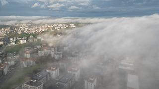 Tekirdağ'da sis araç trafiğini olumsuz etkiledi