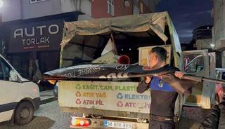 Rize&rsquo;de kaldırım işgallerine y&ouml;nelik reklam operasyonu