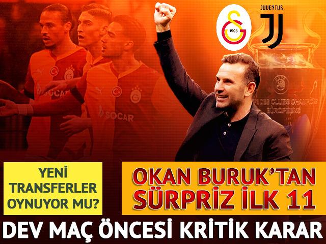 Okan Buruk'tan Juventus ma&ccedil;ına s&uuml;rpriz ilk 11! Yeni transfer sahaya...
