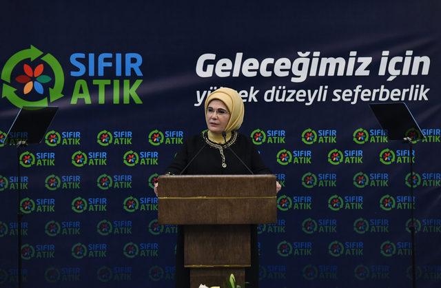 Emine Erdoğan: Sıfır Atık Projesi ile ilgili belediyelerimiz çalışmalara başlamalı