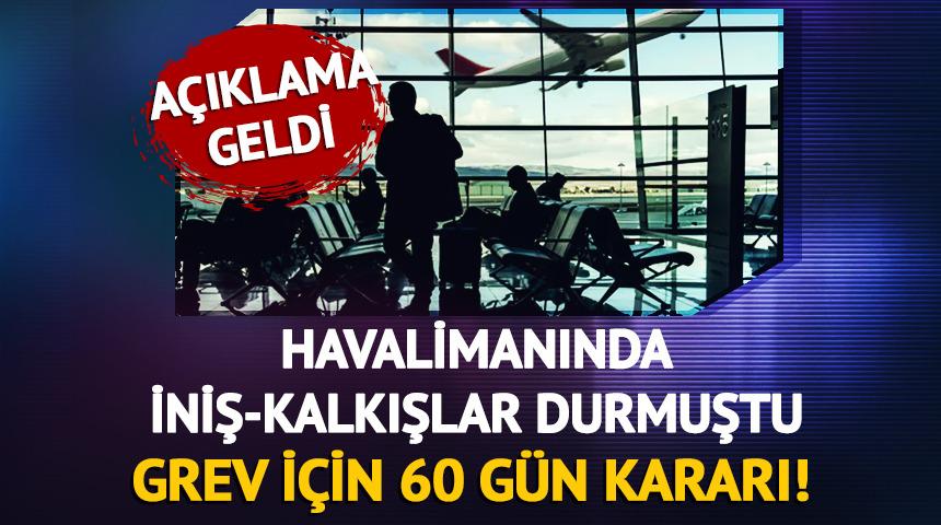 Ercan Havalimanı&rsquo;nda iniş-kalkışlar durmuştu