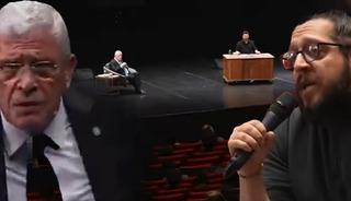 İYİ Parti lideri ile gazeteci arasında gerginlik: "İncindin mi... Laflara bak"