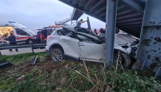 Rize'de feci kaza: 1 &ouml;l&uuml;, 1 ağır yaralı