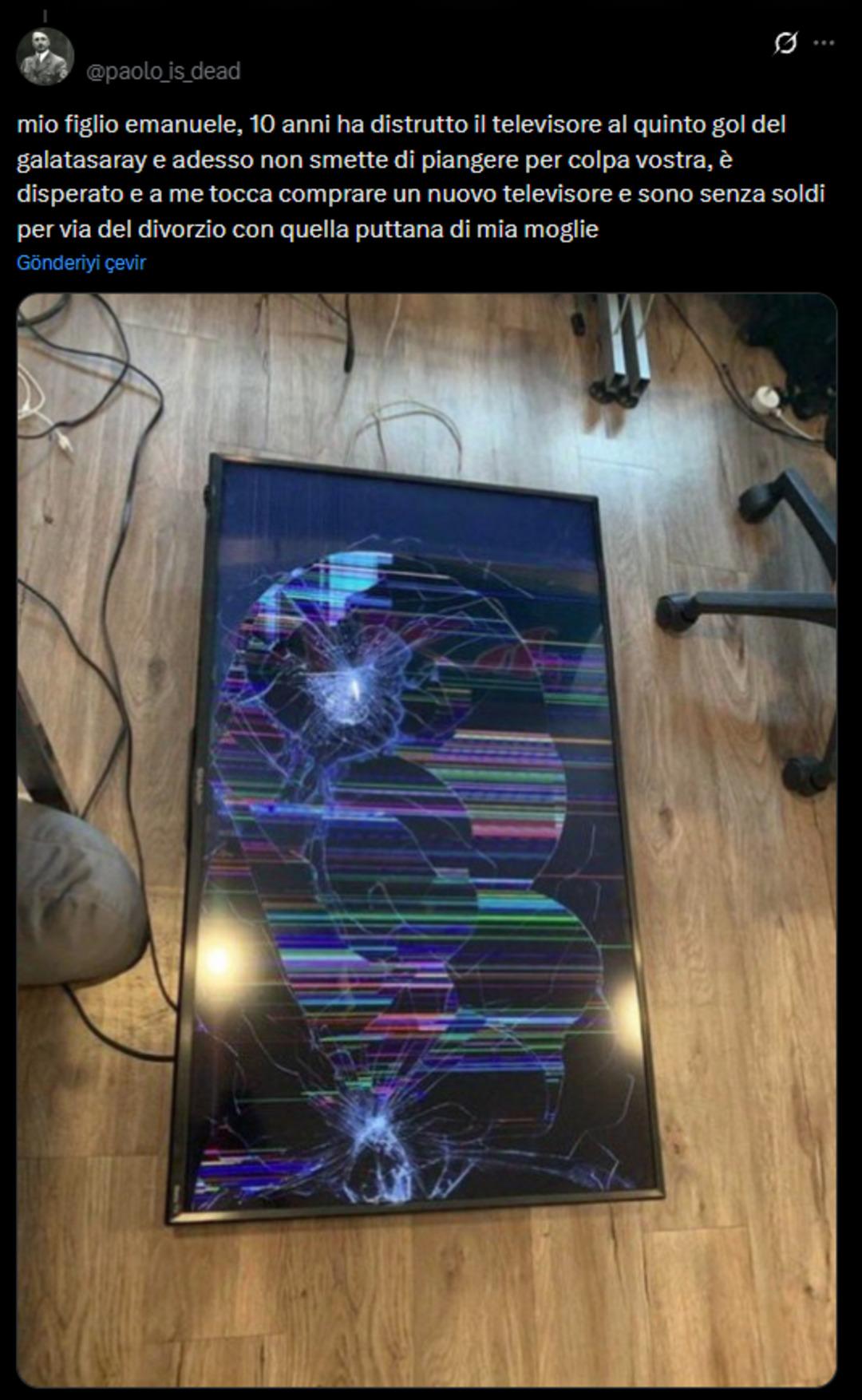 Galatasaray ma&ccedil;ı sonrası, herkesin konuştuğu olay: "Karımdan boşandım, param yok t&uuml;m sorumlu sensin" 2