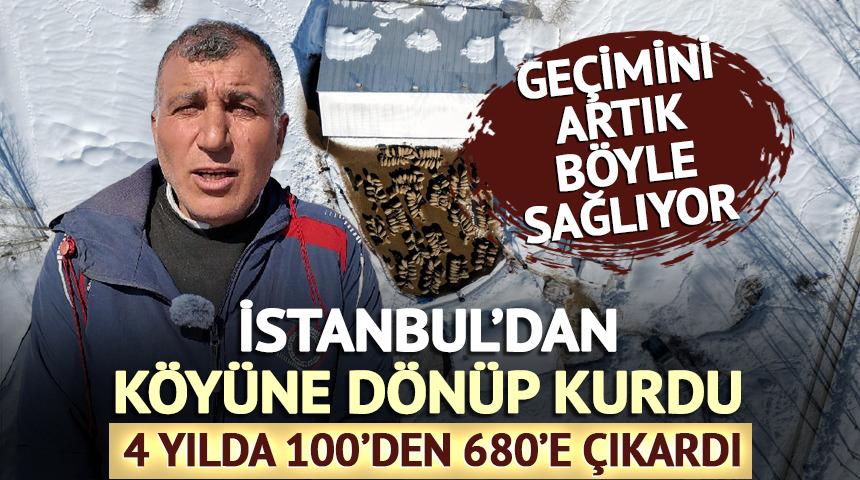 İstanbul'dan k&ouml;y&uuml;ne d&ouml;n&uuml;p kurdu: 4 yılda 100'den 680'e &ccedil;ıkardı