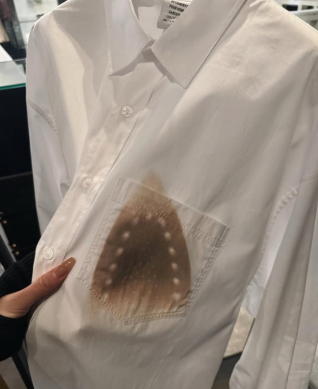 &Uuml;t&uuml; yanığı baskılı g&ouml;mleğin fiyatı dudak u&ccedil;uklattı! O tasarım sosyal medyada viral oldu 1