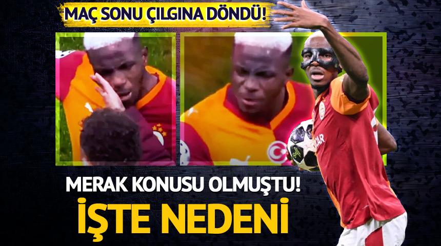 Ma&ccedil; sonu Osimhen'in &ccedil;ılgına d&ouml;nd&uuml;ğ&uuml; an! Nedeni belli oldu