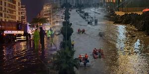 Kuvvetli sağanak İzmir, Aydın ve &Ccedil;anakkaleyi sular altında bıraktı! Deniz taştı, yollar su doldu
