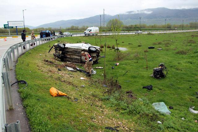 Tokat'ta otomobil takla attı: Serkan ve Elif öldü