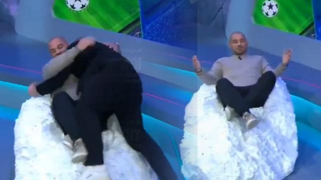 Galatasaray'ın 5-2'lik galibiyeti sonrası Wesley Sneijder, Juventus ile fena dalga geçti! Stüdyoya öyle bir şey getirdi ki... 