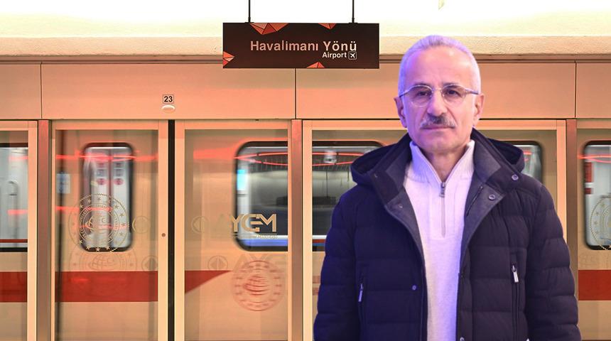 T&uuml;rkiye'nin en hızlı metrosundan yeni rekor geldi! Bakan Uraloğlu tarihi duyurdu