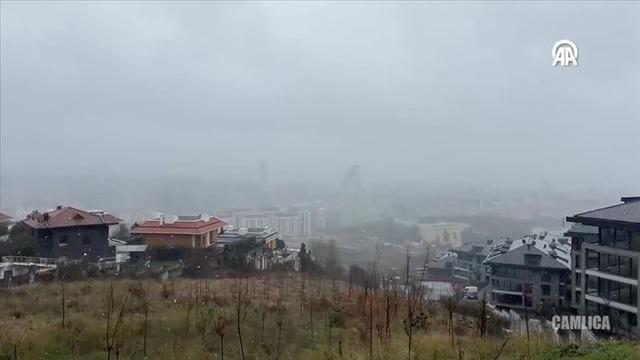 İstanbul'da kar yağışı başladı! İşte ilk görüntüler...