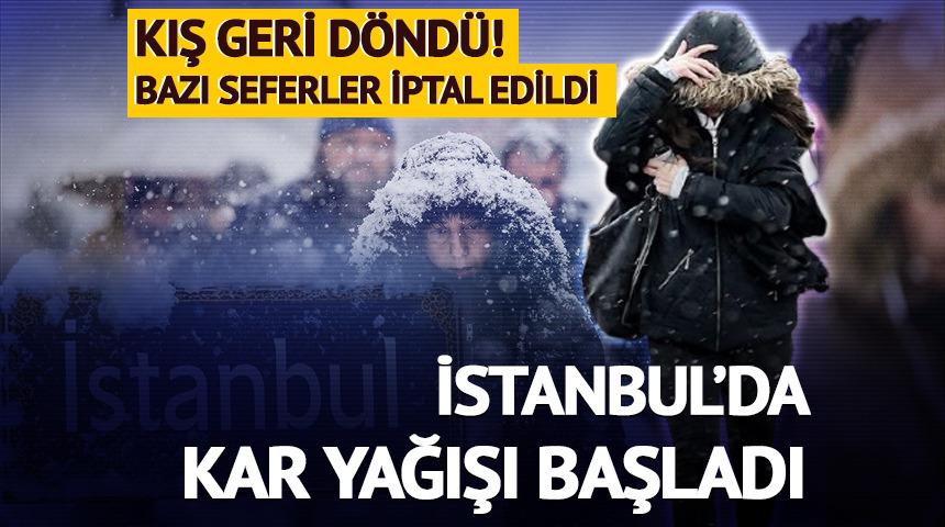 İstanbul'da kar yağışı başladı! İşte ilk g&ouml;r&uuml;nt&uuml;ler...