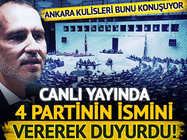 DEVA, Saadet, Gelecek ve Yeniden Refah ittifak mı kuruyor? Erbakan'dan a&ccedil;ıklama: "Tek listeden..."