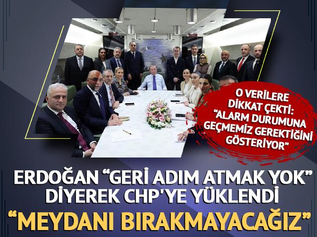 Cumhurbaşkanı Erdoğan, 'Meydanı bırakmayacağız' diyerek CHP'ye tepki g&ouml;sterdi
