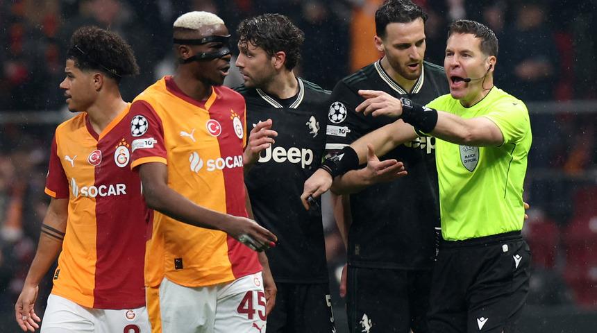 T&uuml;m d&uuml;nya Galatasaray-Juventus ma&ccedil;ının hakeminin o kararını konuşuyor! 'Galiba Juventus'a acıdı'
