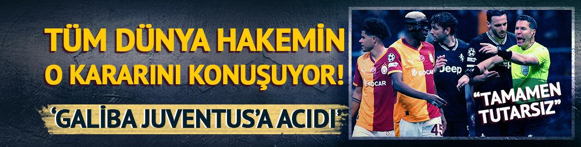 D&uuml;nya hakemin o kararını konuşuyor! 'Galiba Juventus'a acıdı'