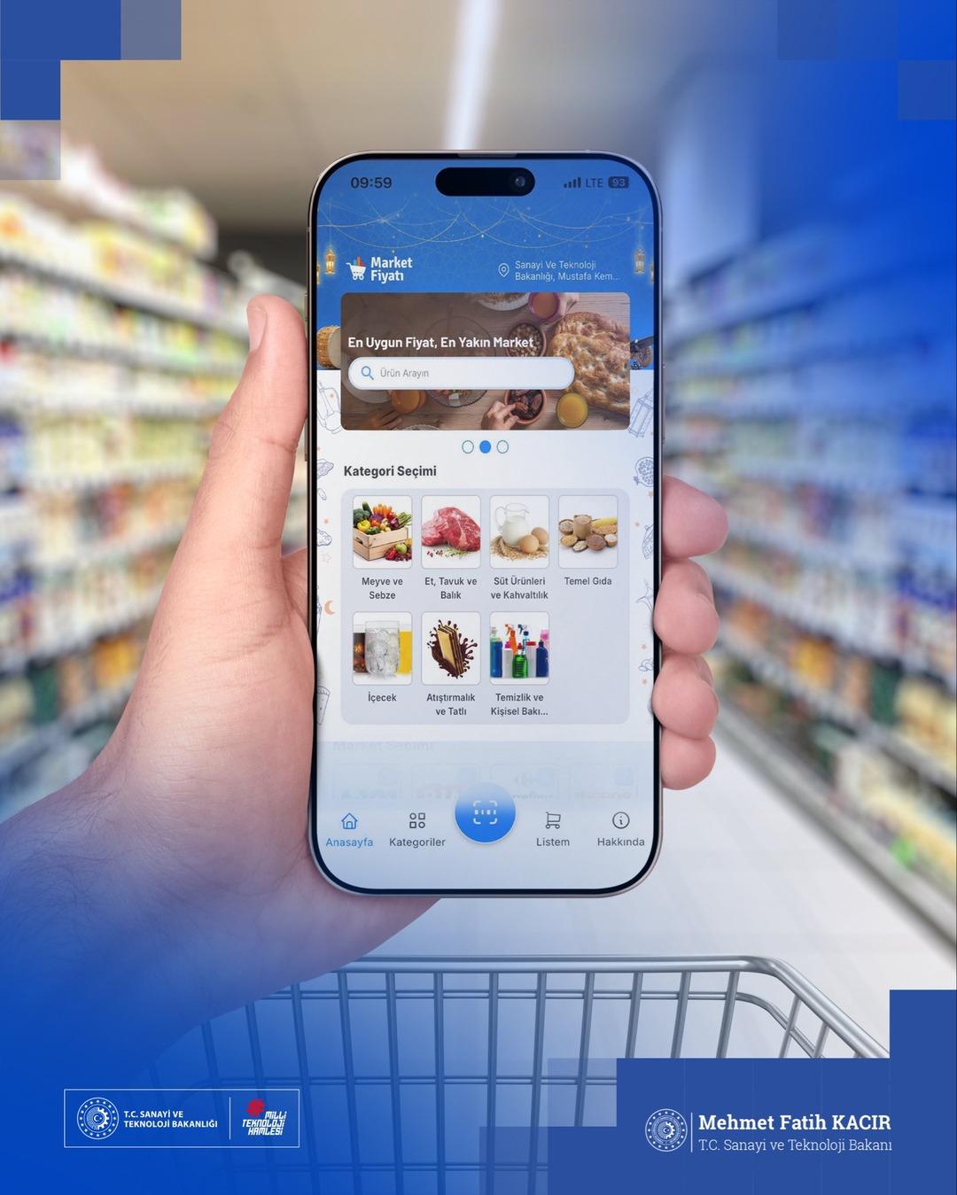 Bakan Kacır duyurdu! 50 bin &uuml;r&uuml;n tek platformda 1