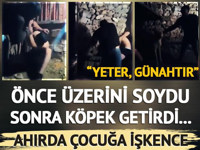 &Ccedil;ocuğa ahırda işkence! G&ouml;r&uuml;nt&uuml;ler infial yarattı