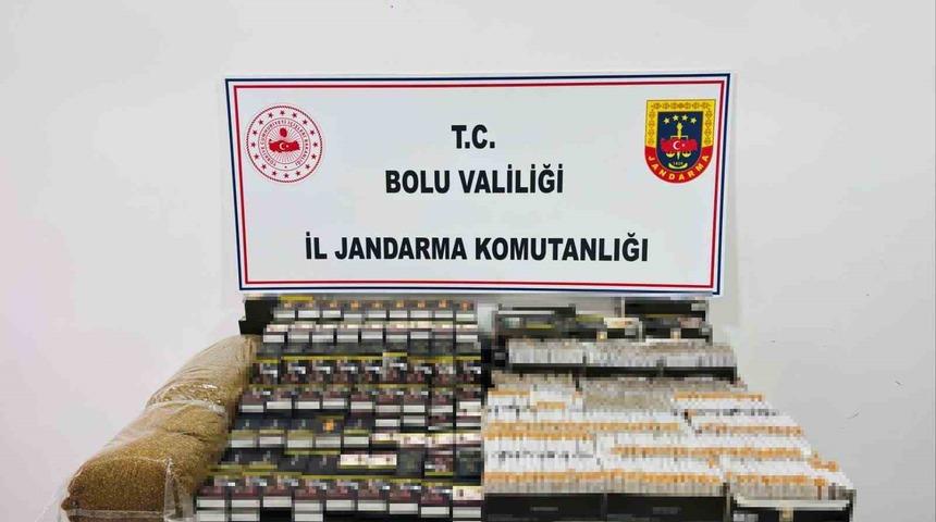 Bolu&rsquo;da binlerce ka&ccedil;ak makaron ve t&uuml;t&uuml;n ele ge&ccedil;irildi